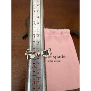 Kate Spade New York Silver Bow Ring Size 6